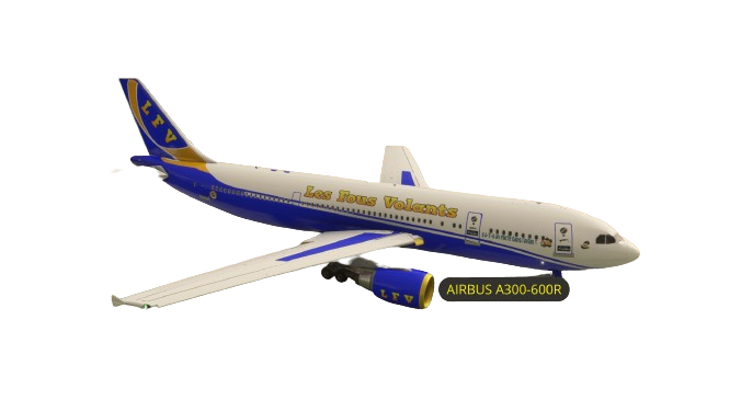 Photo de la Livrée de l'airbus a300-600RF des fous volants